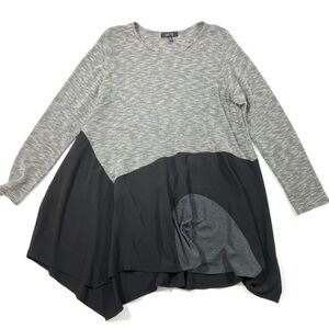 Comfy USA A Line Stripe Shirt Mixed media Panel